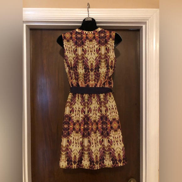 Collective Concepts Mini Dress with Purple Tie - size XS - 34 inches in length - Picture 2 of 3